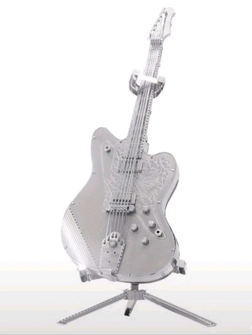 3D Metal Art Electric Guitar Jigsaw Puzzle Large 7.28 X 2.24 Inch Brand New